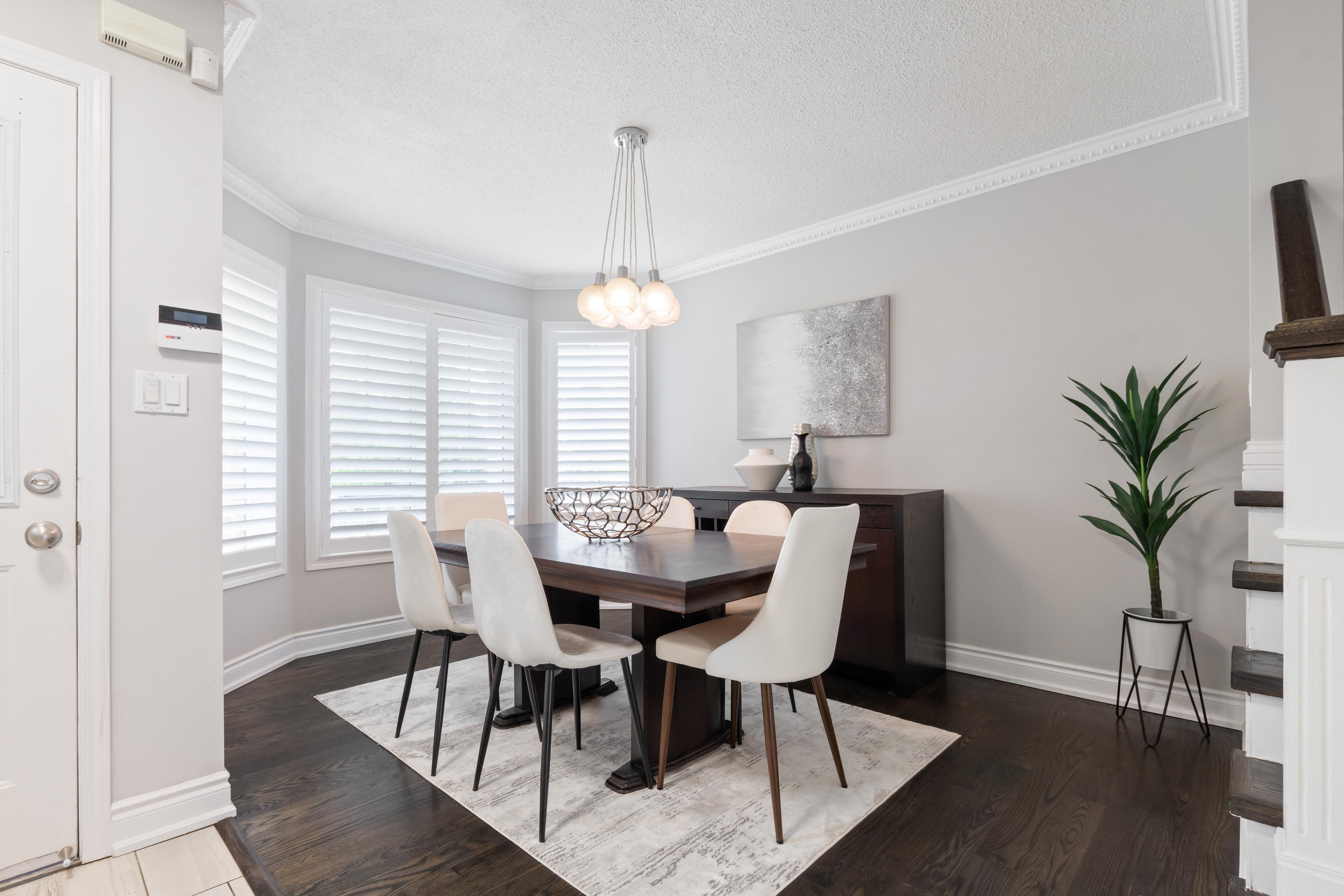 Luxury dining area photography