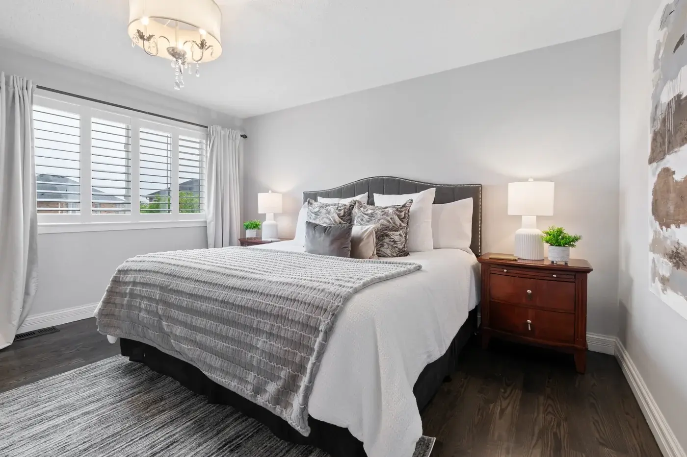 Master bedroom photography