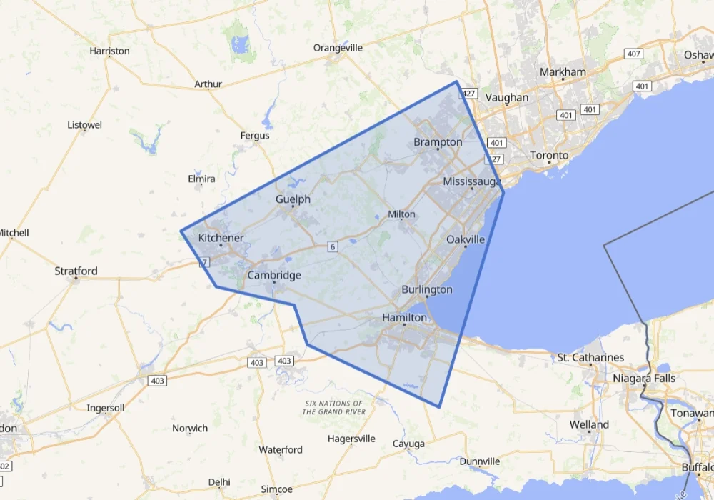 RePhotos Service Areas Map